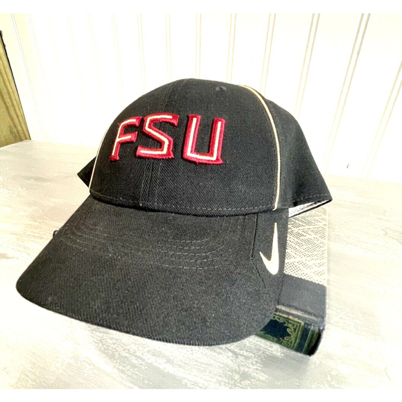 Florida State University Nike Legacy91‎ Dri-fit Black Hat One Size Adjustable - Picture 1 of 10